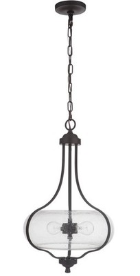 Serene 2-Light 24'' Pendant Light in Espresso