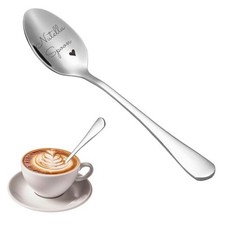 No Soup for You Funny Engraved Stainless Steel Coffee  Tea Spoon Set, Perfect