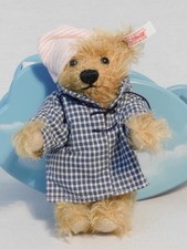 2002 STEIFF TEDDY BEAR Lt BROWN WITH CLOUD CRADLE 037948 14CM 5 1/2"COA 2624 MIB