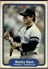 Bucky Dent 1982 Fleer New York Yankees #33