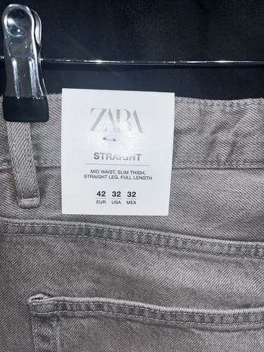 NWT Zara Men's Size 31 Straight Jeans Straight Light Brown1 Salmon 100% Cotton - Picture 10 of 16