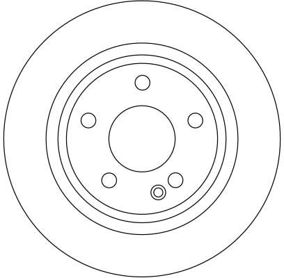 Disque de frein TRW DF4383 en acier carbone arriere pour berlines familiales