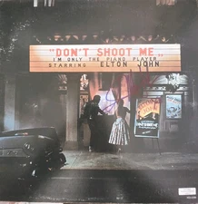 Elton John Autographed LP Album With Certification