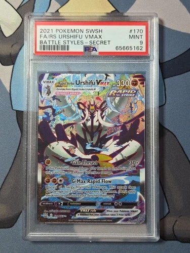 Pokémon Battle Styles Secret Alt Rapid Strike Urshifu VMAX 170/163 PSA 9 Mint