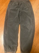 VTG Nike Fleece Cargo Joggers Large Brown Sweatpants