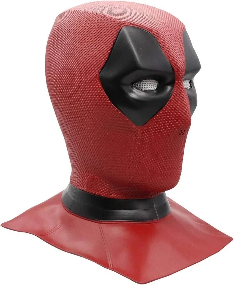 Deadpool Latex Mask - Superhero Cosplay & Halloween Accessory - Image 2 of 4
