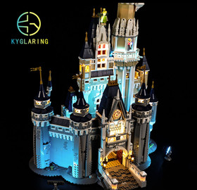 LED Light Kit for Disney Castle - Compatible with LEGO&reg; 71040 Set (Remote)