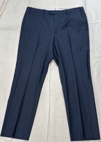 Santorelli Loro Piana Roma Wool Pants Navy Made In Italy— 38