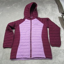 Columbia Jacket Kids Medium 10/12 Pink Powder Insulated Puffer Thermal Omni Heat