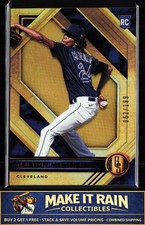 Triston McKenzie 2021 Panini Chronicles Gold Standard Red #13 #/199 Cleveland RC