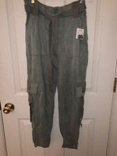 Free People Baggy Slouch BRAND NEW Army Cargo Pants 128 Womens Size 6 tb9j12