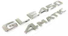 #2 CHROME GLE450+4MATIC REPLACEMENT FOR MERCEDES LIFTGATE REAR TRUNK EMBLEM BADG
