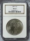 1889  Morgan Silver Dollar $1 NGC MS62 8153081-017