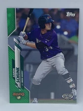 2020 Topps Pro Debut Aaron Schunk Boise Hawks Green Parallel 60/99
