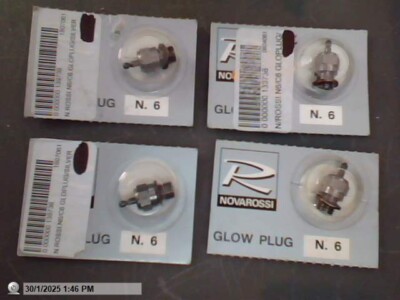 NEW Glow Plug Long Reach N6 STD x4 Suit Novarossi Part #N6