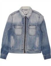 Gas Womens Denim Jacket Uk 20 2xl Blue Af03