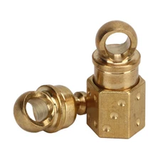 Quick Release Keychain Brass Detachable Pull Apart Key Rings Separate Chain