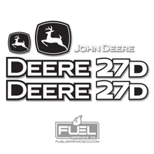 27D 27-D Mini Excavator Premium Vinyl Decal Kit - Construction Equipment Decals