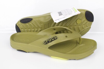 Crocs Sandals Classic All Terrain Flip Flops Men's / Women's Green 207712 3UA