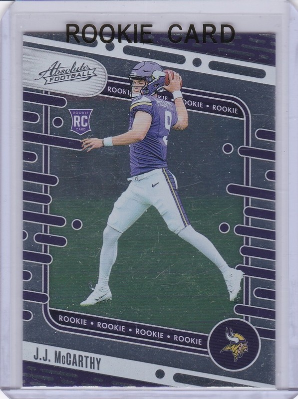 J.J. MCCARTHY ROOKIE CARD Minnesota Vikings Michigan JJ 2024 ABSOLUTE NFL RC!