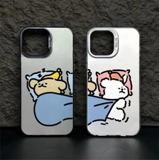 Couple Puppy Cute Dog Phone Case Shockproof for iPhone 16 15 14 13 12 11 Pro Max
