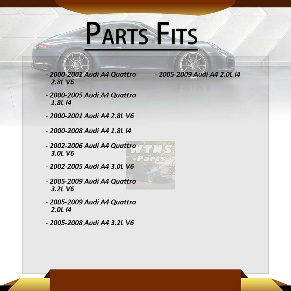 4x puntales de suspensión delanteros traseros para Audi A4 2005 2006 2007 2008 3,2 L Foto 2 de 4