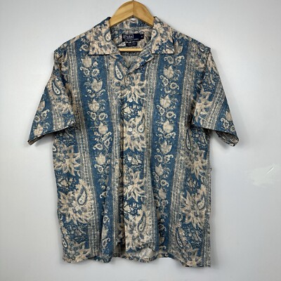 n*o様 ポロ ラルフローレン 半袖 シャツ ANDY CAMP ペイズリー バ n*o様 ポロ ラルフローレン 半袖 シャツ ANDY CAMP ペイズリー