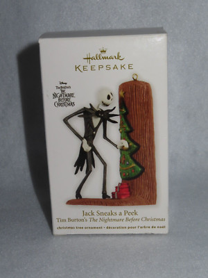 Jack Sneaks A Peek Hallmark 2012 Disney Nightmare Before Christmas - MIB