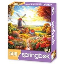 Windmill on the Farm 500 Piece Jigsaw Puzzle Springbok New