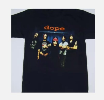 VTG Dope band Black T-shirt short sleeve Unisex All sizes S-5Xl