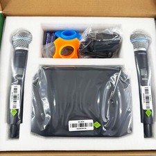 NEW GLXD4 BETA58A UHF 640-690MHz Professional Wireless Microphone System 2 Mics