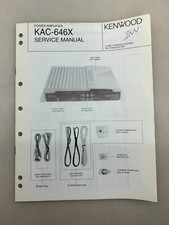 Kenwood KAC-646X Original Service Manual Free Shipping