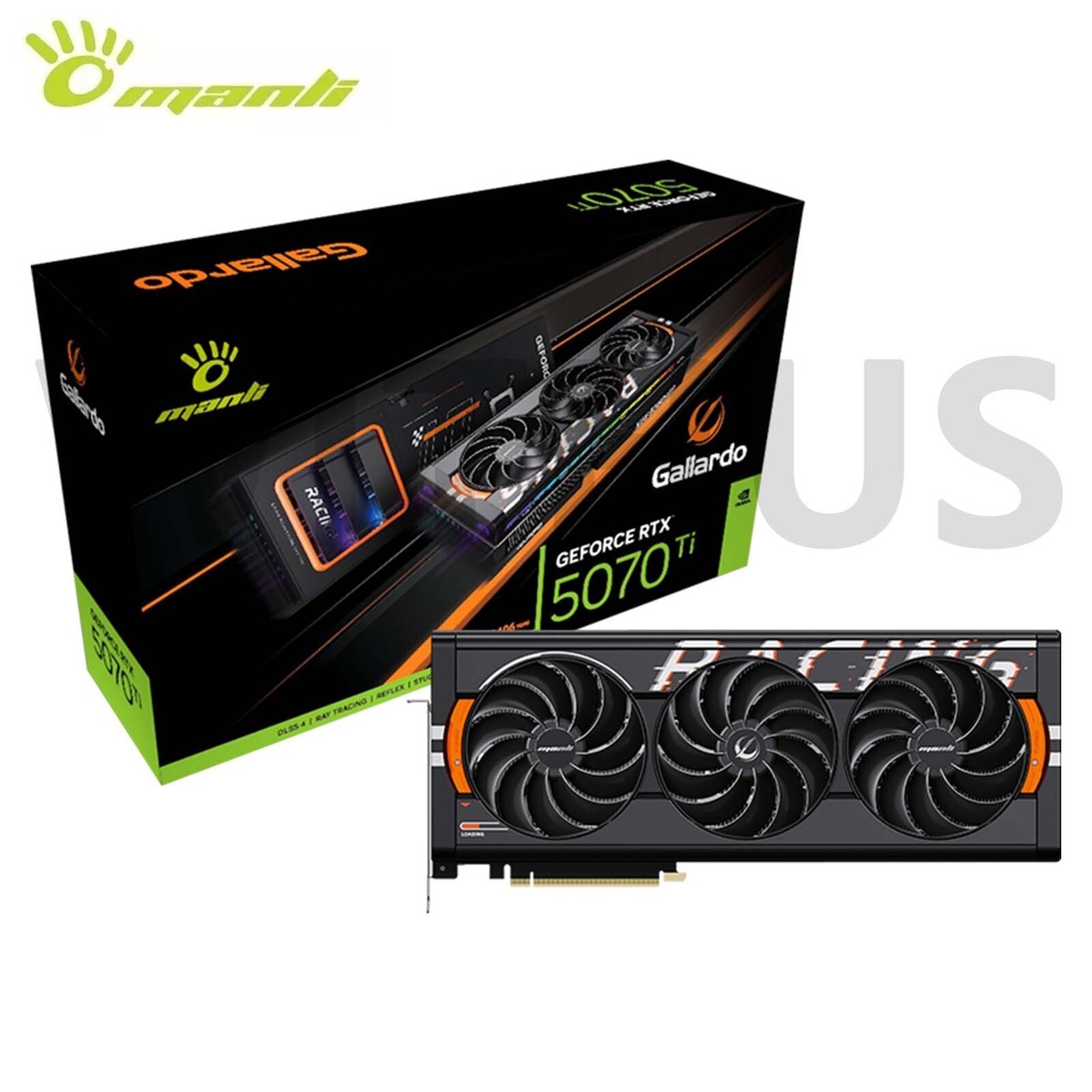 MANLI GeForce RTX 5070 Ti Gallardo OC D7 16GB Gaming Graphics Card
