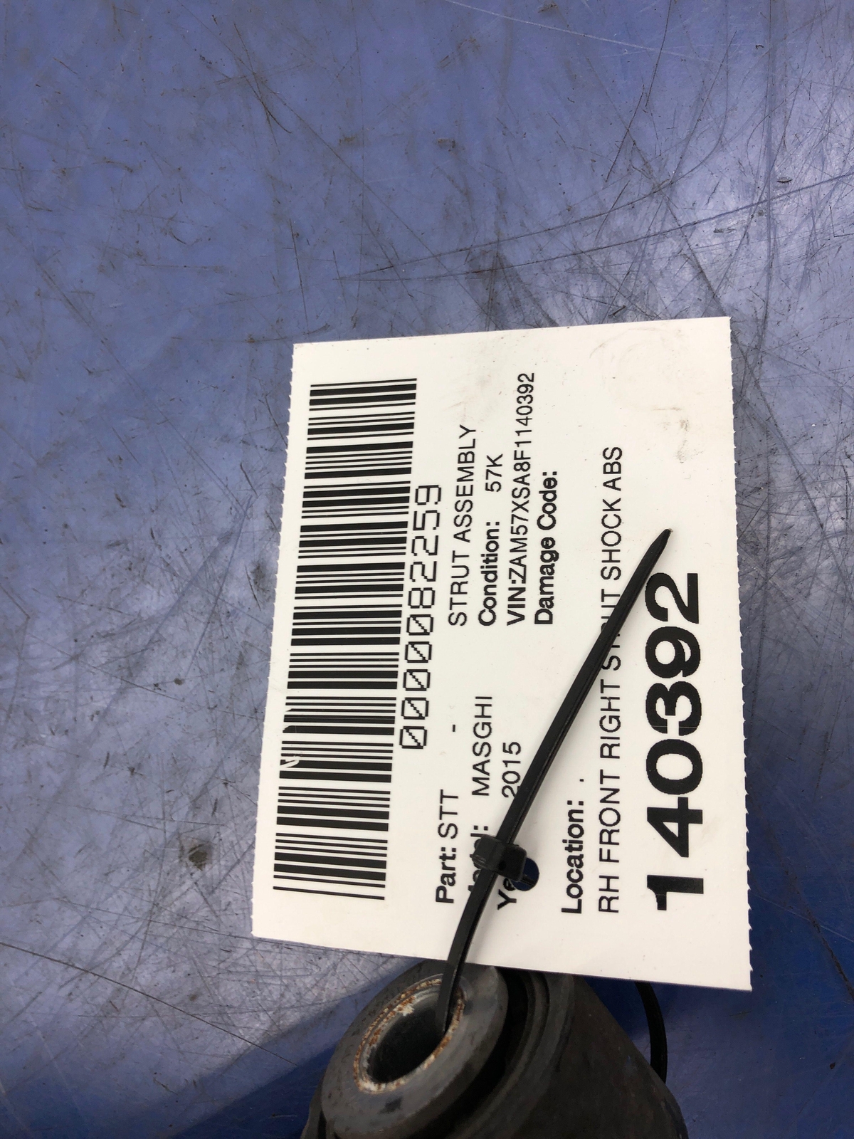 2014 - 2017 MASERATI GHIBLI M157 OEM FRONT RIGHT STRUT SHOCK 6700088960 *57K*
