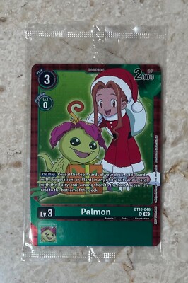 Digimon Winter Holiday Kit 2024 Participant Pack Palmon Gomamon Biyomon Alt Art