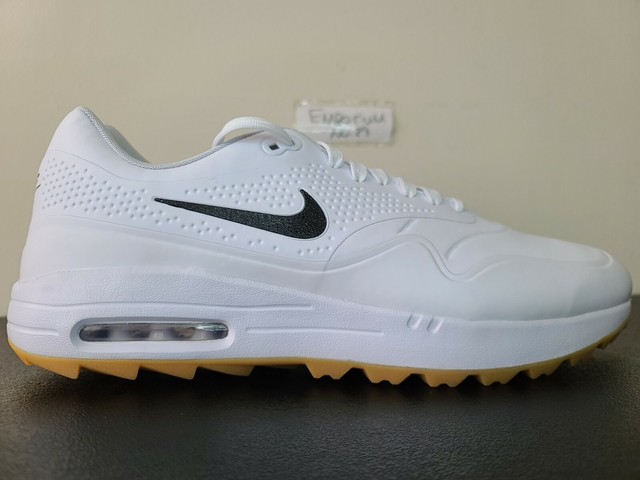 nike air max 1 golf white gum black swoosh