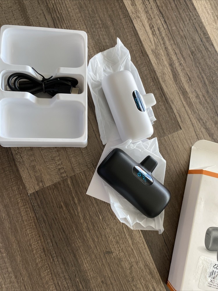 5000mAh Power Bank with Built-in USB-C 18.5W Fast Charging 2-Pack  
