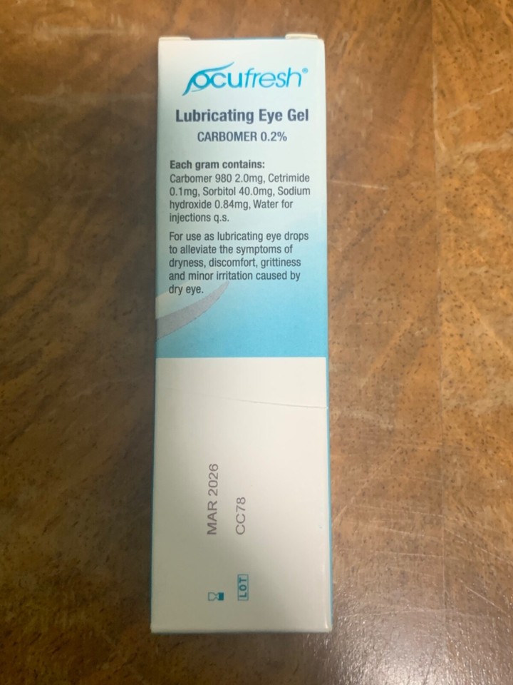 Ocufresh Lubricating Eye Gel Carbomer 0.2 Itchy Eye Gel Drops