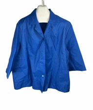 New Vintage Red Kap Royal Blue Size 3XL Long Sleeve Button Up Free US Shipping