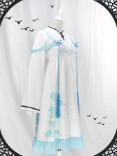 MDZS Cosplay Costume Grandmaster Lan WangJi Dress Set Skirt Outfits Summer Home