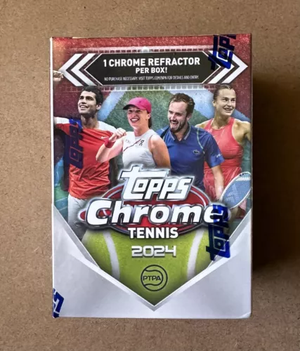 TOPPS CHROME TENNIS 2024: 1 FACTORY SEALED UNOPENED BLASTER BOX