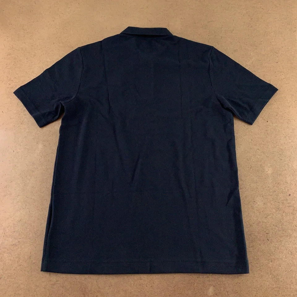 Nuevo polo Lands End para hombre pequeño negro LEXEN bordado logotipo manga corta malla Foto 4 de 4