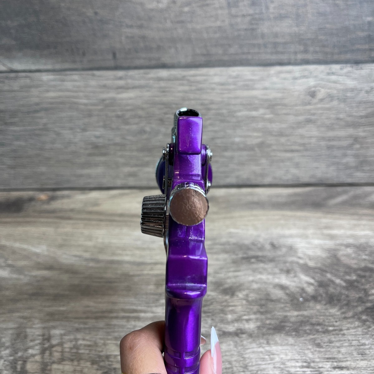 HVLP MAX 43PSI 3BAR Purple Gravity Feed Air Spray Gun Only for