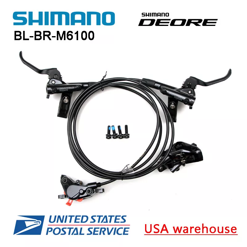 SHIMANO DEORE BR BL M6100 Bike MTB Hydraulic Disc Brake Set F R