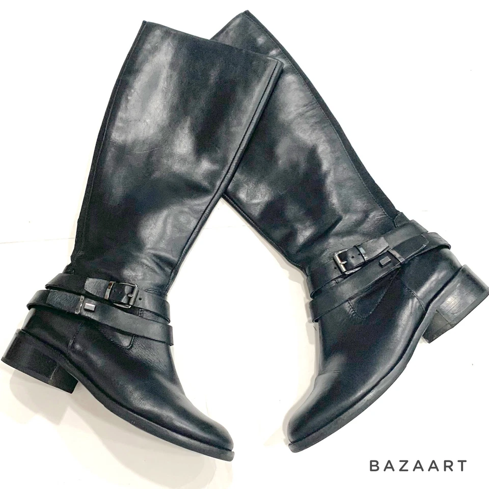 Botas de montar Neiman Marcus negras hasta la rodilla talla: 36 EU, 5,5 US Foto 4 de 4