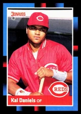 1988 Donruss 289 Kal Daniels Cincinnati Reds Baseball Card