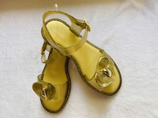 Barbie Mini Melissa Girls Sandal Bow Scent Gold Glitter US Sz 4, 9 In EU Size 35