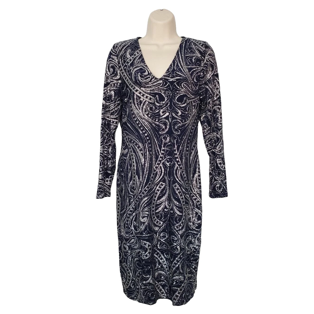 Vestidos de fiesta/cóctel acetato Paisley para mujer