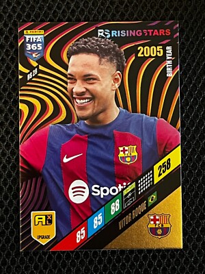 PANINI CARD FIFA 365 2024 UPGRADE VITOR ROQUE BARCELONA # RS 28 ROOKIE