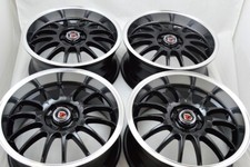 Set Of 4 New 17x7.5 Ddr Rt10 Black Machined Lip 17 Rims Wheels 4x100 4x114.3 Set Of 4 New 17x7.5 Ddr Rt10 Black Machined Lip 17 Rims Wheels 4x100 4x114.3